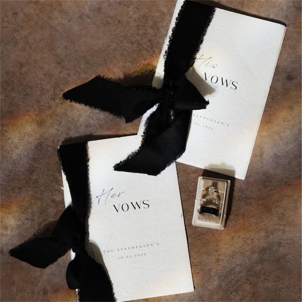 Wedding Vow Books, Vow Booklets, Vow Book Set, Wedding Vow Booklets, Set of Vow Books, Gold Vow