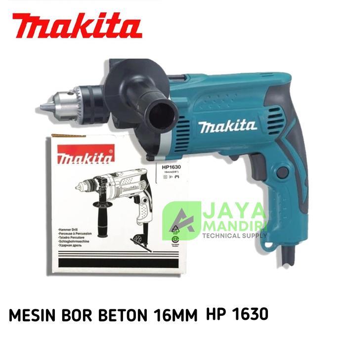 Mesin Bor Tangan Tembok Kayu Besi 13mm MAKITA HP 1630 Bor Listrik 13mm