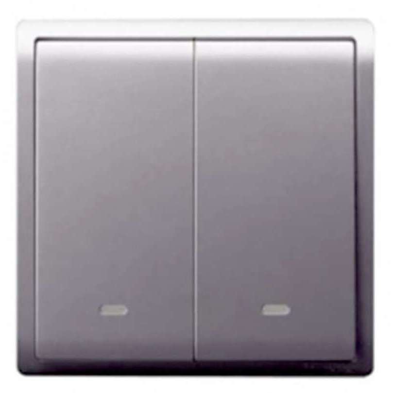 Schneider Pieno Saklar Seri Lavender Silver