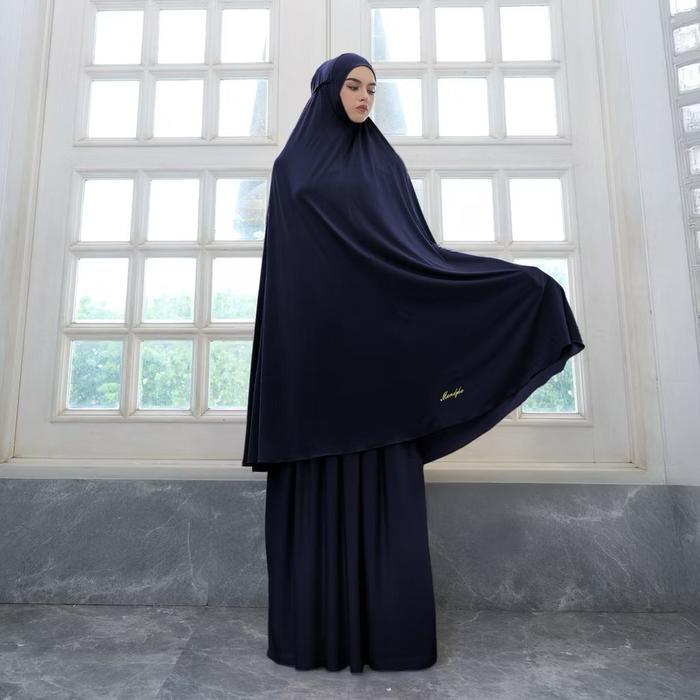 ORIGINAL MANDJHA AMINA NAVY HIJAB MANDJHA IVAN GUNAWAN SEMARANG READY STOCK