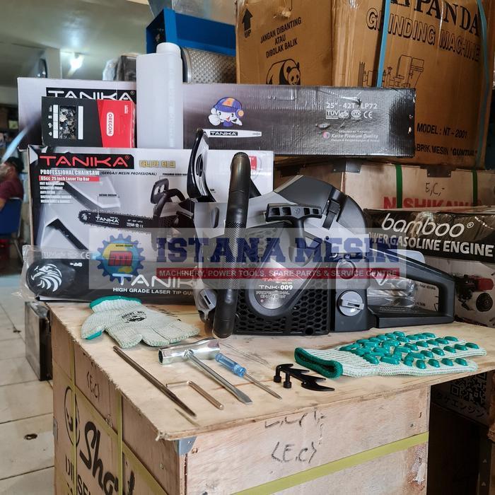 MESIN POTONG KAYU TANIKA TNK 009 CHAINSAW 25" SINSO SENSO GERGAJI KAYU