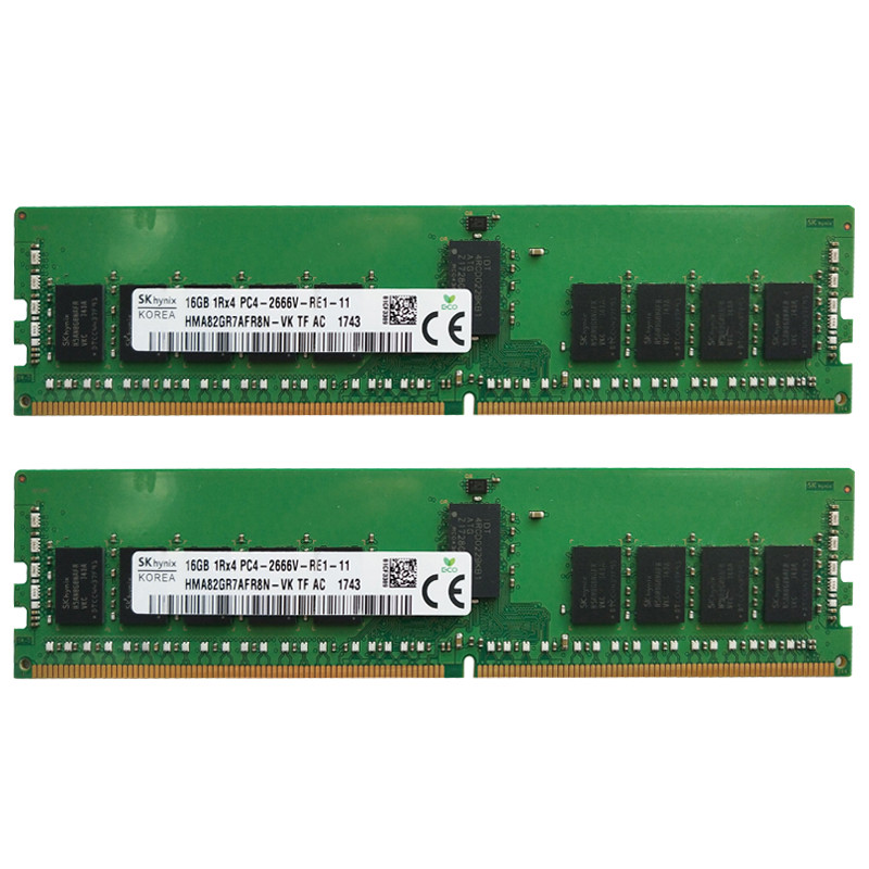 SK hynix DDR4 16GB 32GB 2666MHz RAM 1Rx4 PC4 -2666V 1.2V Server memory REG ECC RDIMM E5 V3 V4 x99