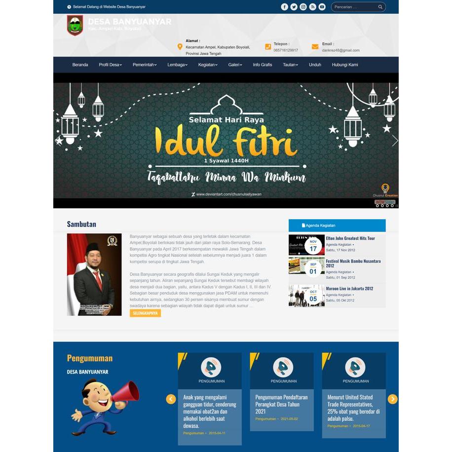 Website Company Profile Template Web Dinas Instansi Pemerintah