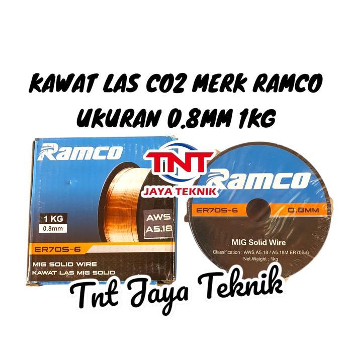 Ramco Kawat Las Co2 0.8Mm 1Kg / Kawat Las Co2 Solid Mig Wire 0.8 Mm 1Kg Ramco