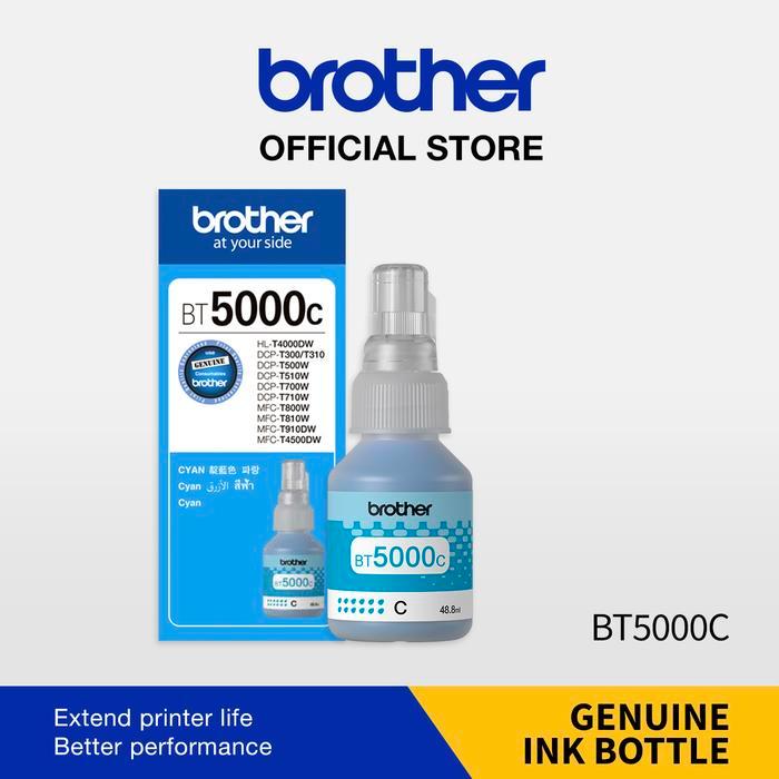 BROTHER Tinta BT5000C BT 5000 BT5000 Cyan Ink Cartridge Original