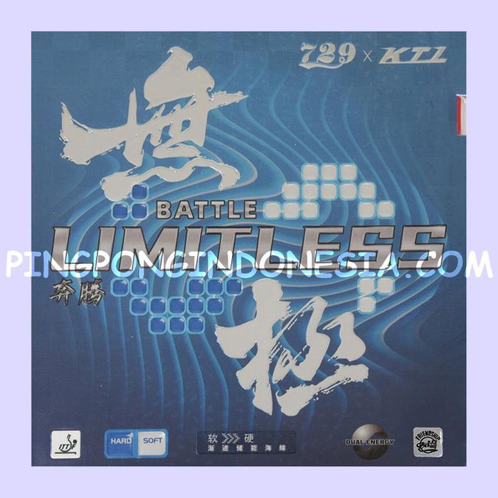 729 BATTLE LIMITLESS BLUE - KARET BET PINGPONG FRIENDSHIP 2 RITC RUBBER TENIS MEJA BAT KTL CREAM