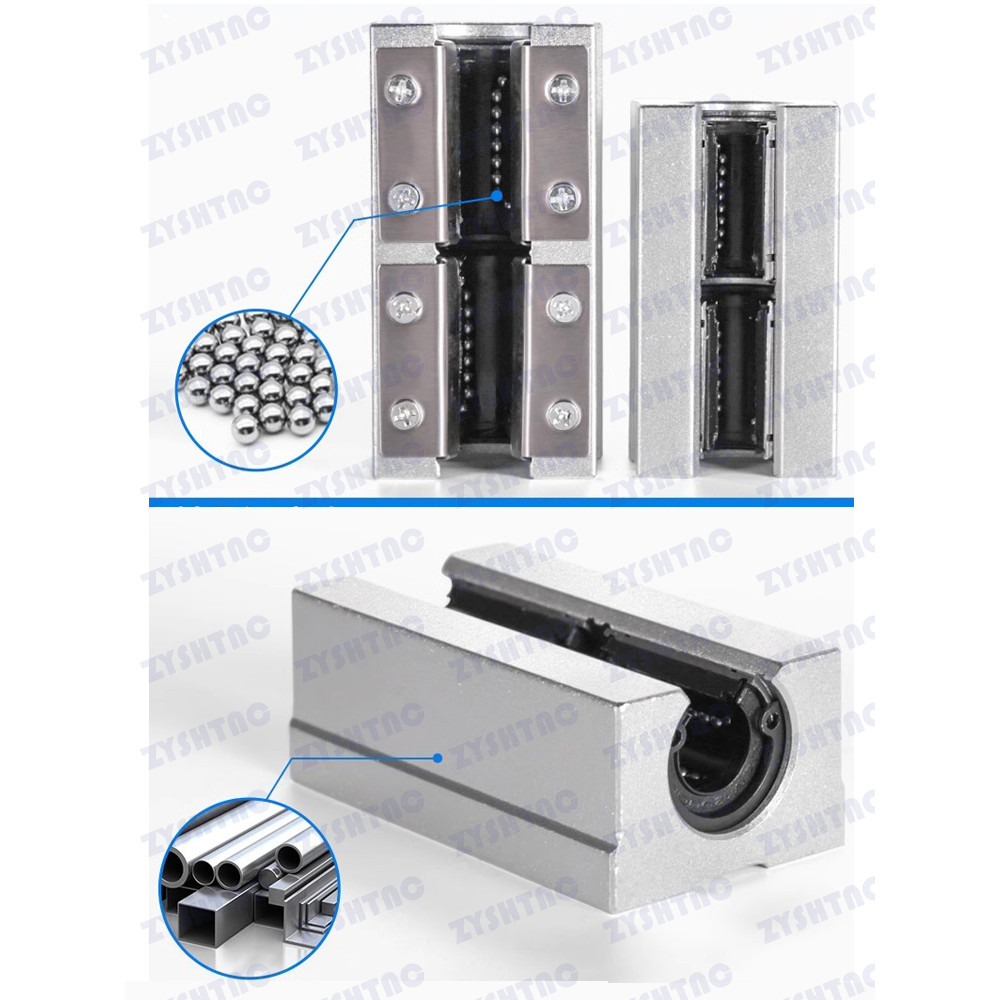 SBR12LUU aluminum block 12mm Linear motion ball bearing slide block match use SBR12 12mm linear