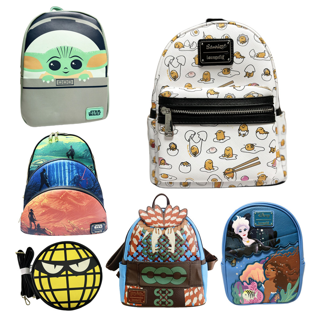 2026 MINISO Original Disney Mickey Mouse Pu Leather Women's Backpack Castle Cosplay Leisure Travel