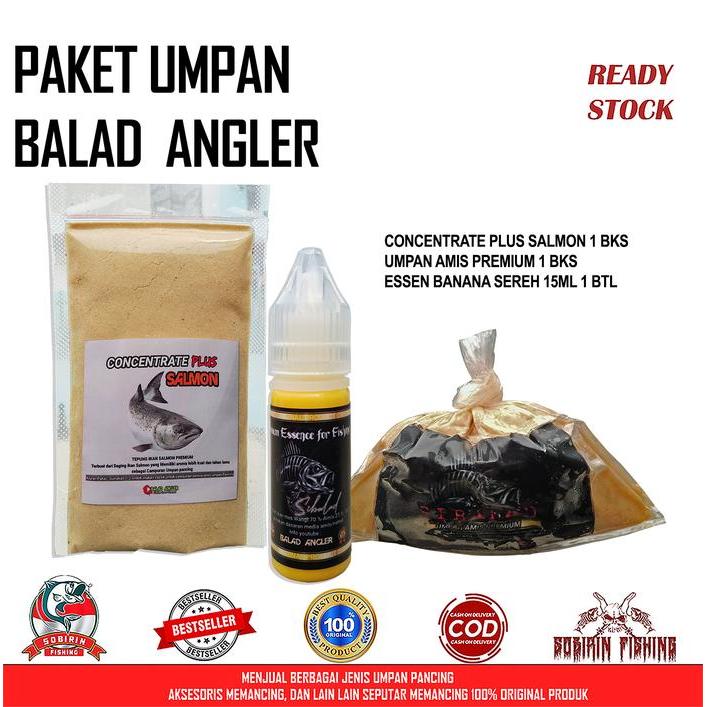 Paket Umpan Balad Angler - Paket umpan ikan mas siap pakai untuk lomba