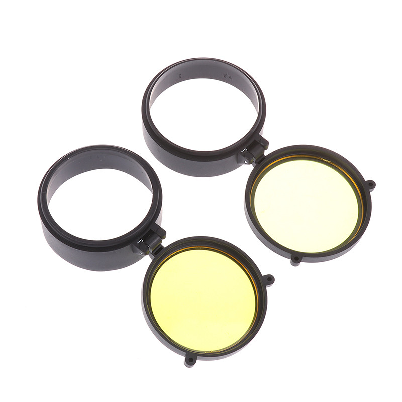 Rifle Scope Lens Cover Spring Up Quick Flip Openning Lens Dustproof Cover Telescope Cap For 36-64MM