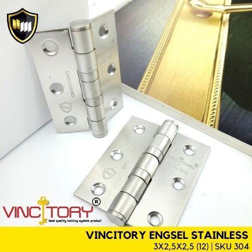 N3W VINCITORY ENGSEL STAINLESS 3,4,5 inch Engsel Kupu Tarung Engsel Pintu Jendela Tebal