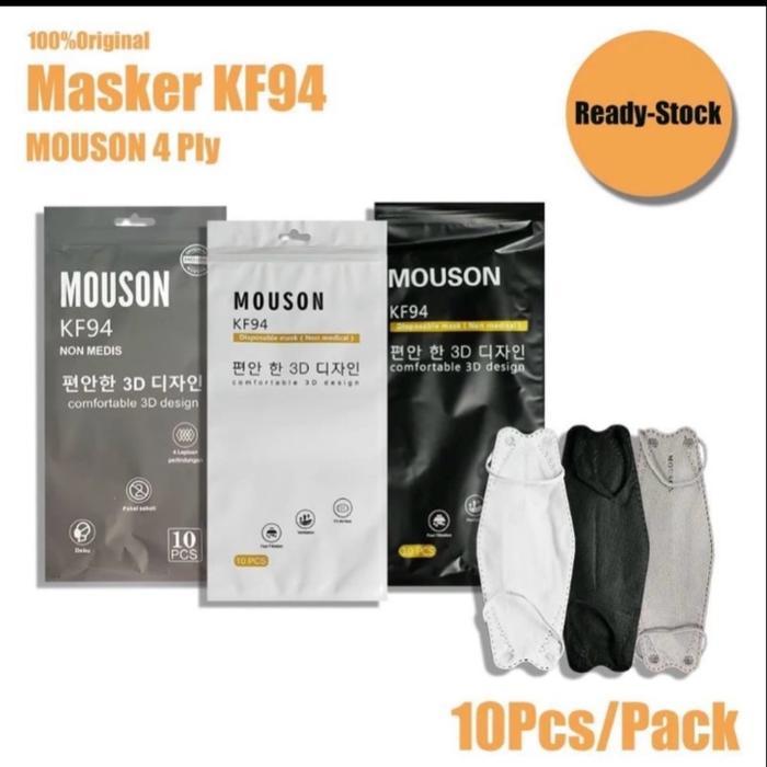 Masker Mouson KF94 / MASKER KF94 MOUSON 4ply isi 10pcs