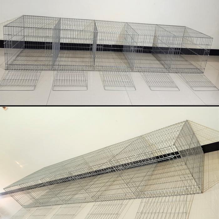 Kandang Kelinci Galvanis - Breeding 200.70.40/5Hole