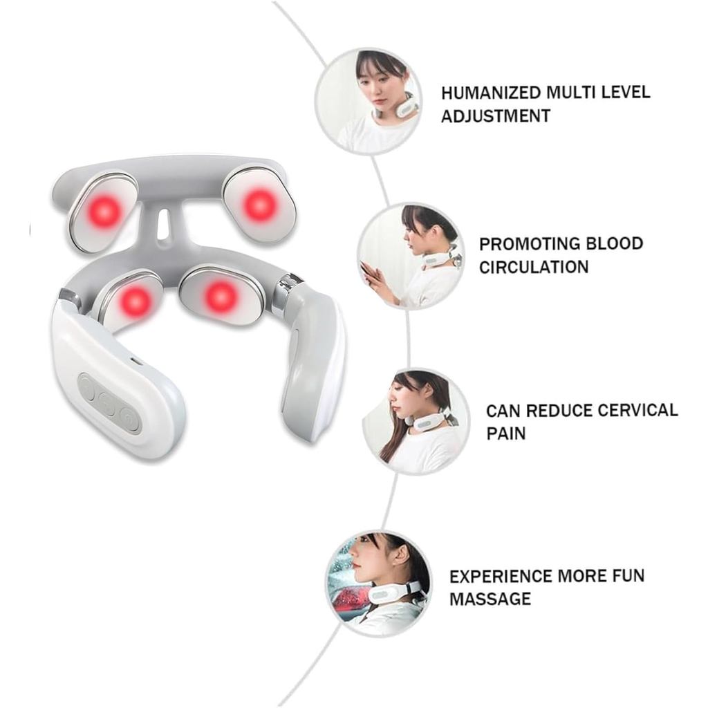 Smart U-Shaped Electronic Pulse Massager for Neck & Shoulder EMS TENS Electric Pulse Cervical