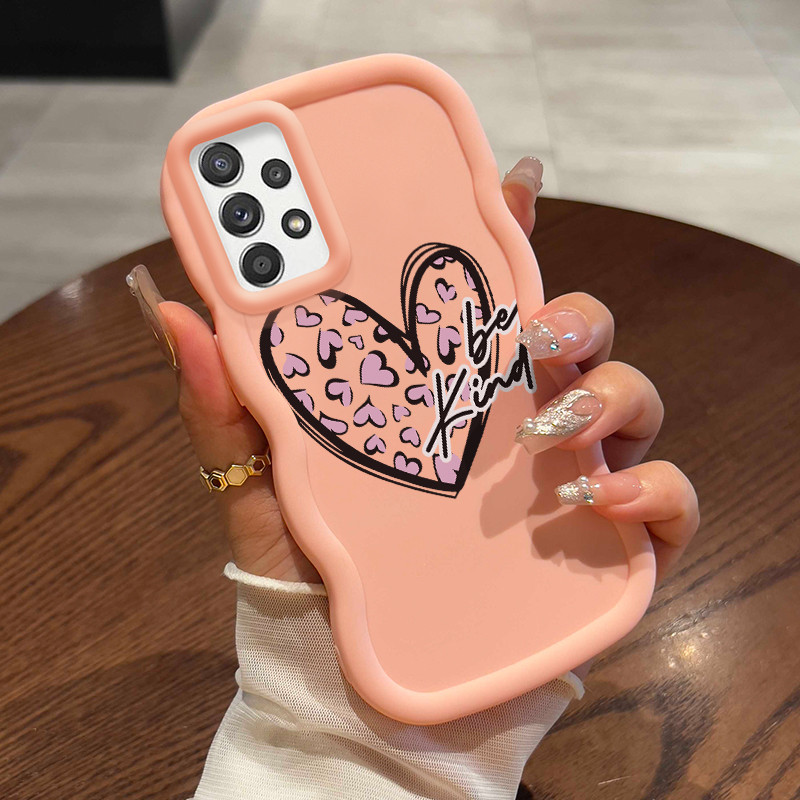 Casing Hp Untuk Samsung A52 4G A52 5G A52s Case Hati Kreatif Kartun Cesing Wave Gelombang Kesing Fro