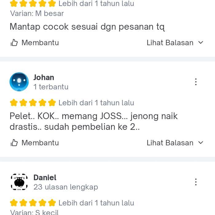 (COD) Pelet Jenong Khusus Ikan Louhan LEVEL3 LEVEL KOK