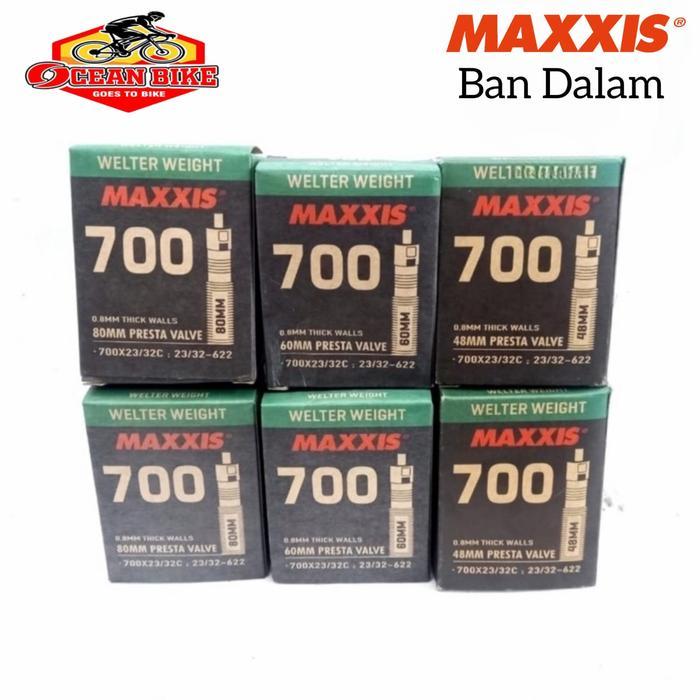 BAN DALAM SEPEDA BALAP ROADBIKE MAXXIS 700 X23 / 32C PRESTA VELVE