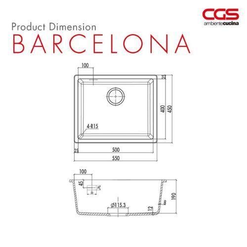 kitchen sink CGS Barcelona only sink