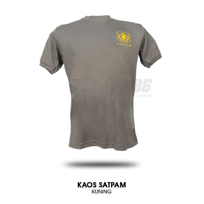 Kaos Satpam Coklat Polisi / Kaos Security Lengan Pendek