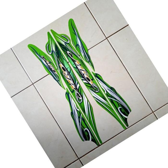 stiker striping motor mio sporty 2010 hijau