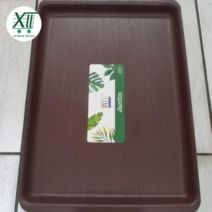 Onyx F~3004 Mediena Tray 44X32 Cm Nampan Baki Melamin Motif Kayu Coklat