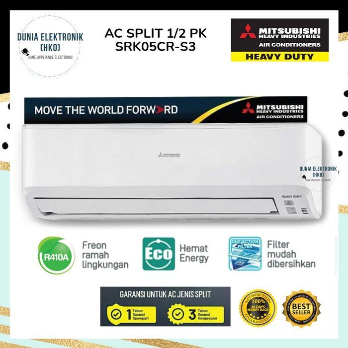 AC MITSUBISHI 1/2 PK SRK05CR-S3 SRK 05CRS3 HEAVY DUTY THAILAND R410