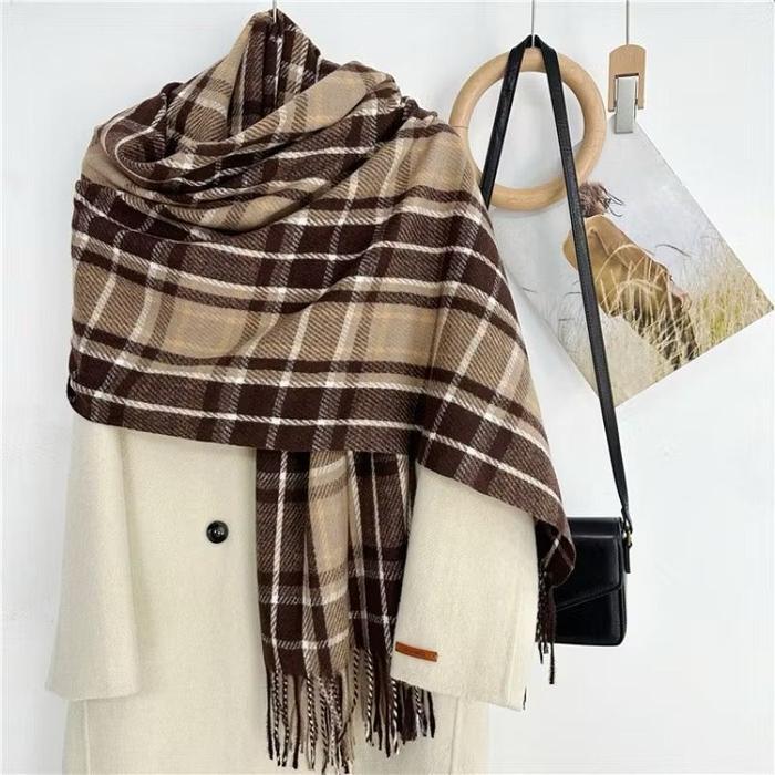 Syal Scarf Musim Dingin Winter Korea Fashion Cashmere Pria Wanita Original