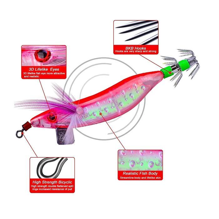 UMPAN PANCING KERINCINGAN DENGAN BOLA SOTONG GURITA KAIL CUMI-CUMI JIG SINKER TIMBAL #2.0 #2.5 #3.0