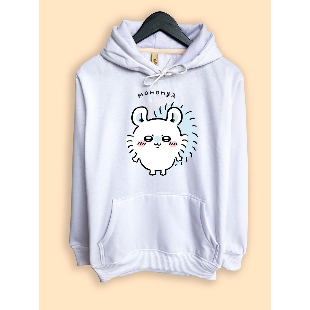 Jaket Hoodie Chiikawa Nanka Chiisakute Kawaii Yatsu Character Momonga