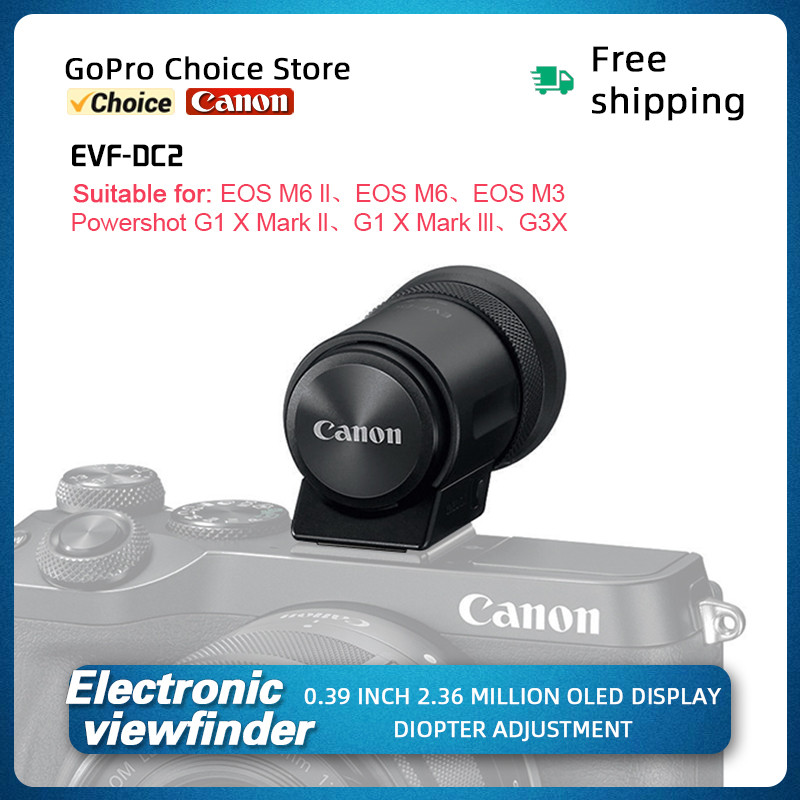 Canon EVF-DC2 Electronic viewfinder (Black) for Canon EOS M6 II EOS M6 EOS M3 PowerShot G1 X Mark II