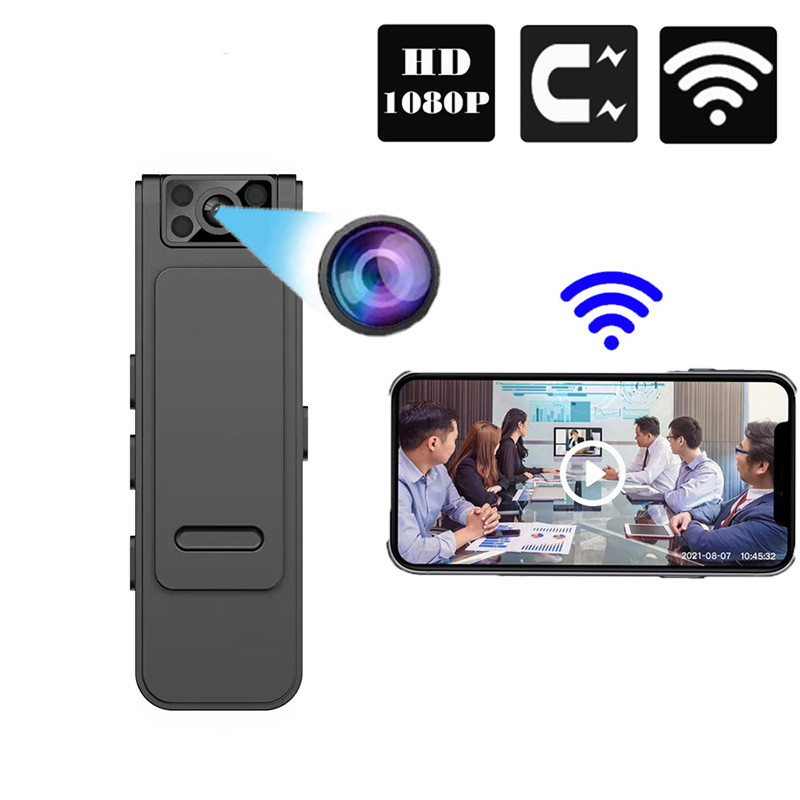 Mini WiFi camera, mini camera, portable mini human body camera, pocket loop recording, night vision 