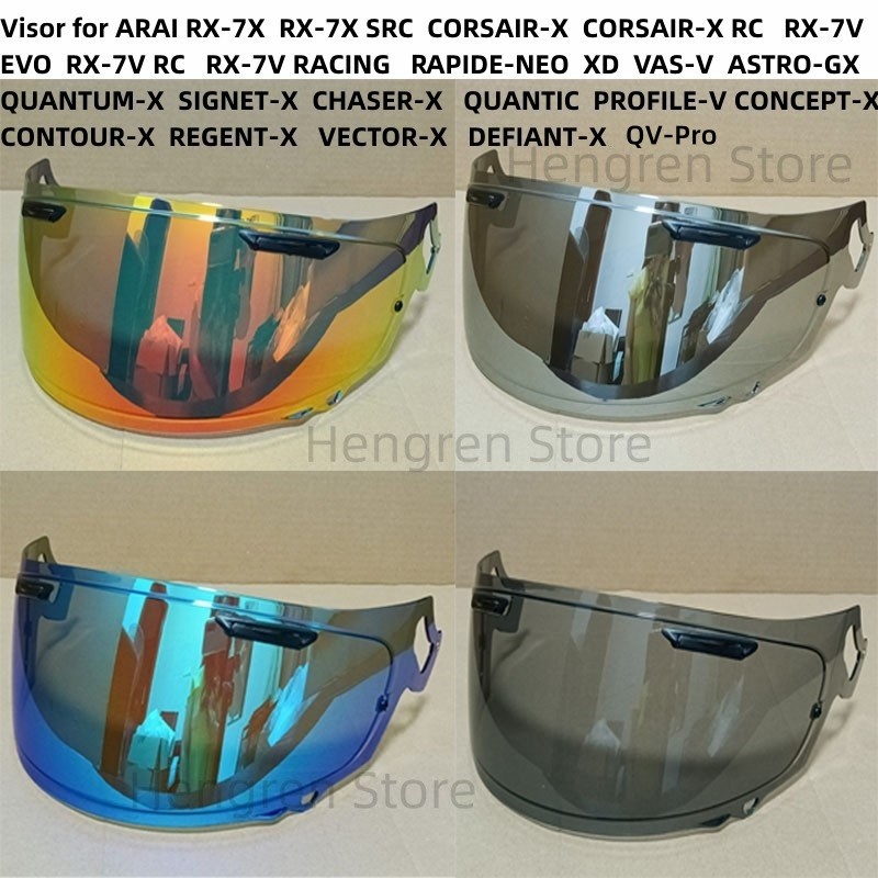 Visor For Arai Rx-7X Corsair-X Rx-7V E-Neo Xd Vas-V -Gx Quantum-X Signet-X Chaser-X Quantic Regent-X