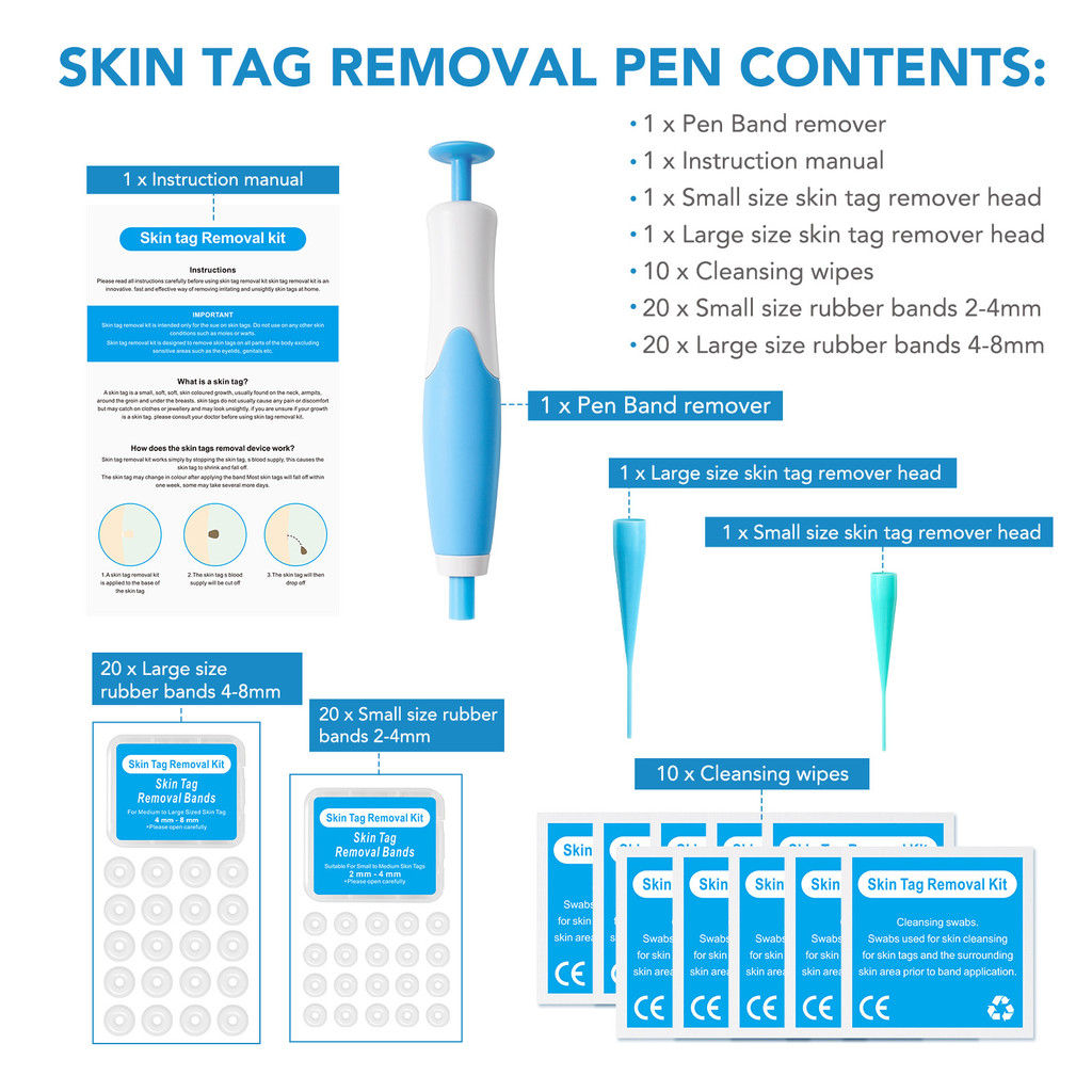 Skin Tag Removal Mole Wart Removal Facial Mole Wart Microstrip Tag Removal Kit Automatic Mole