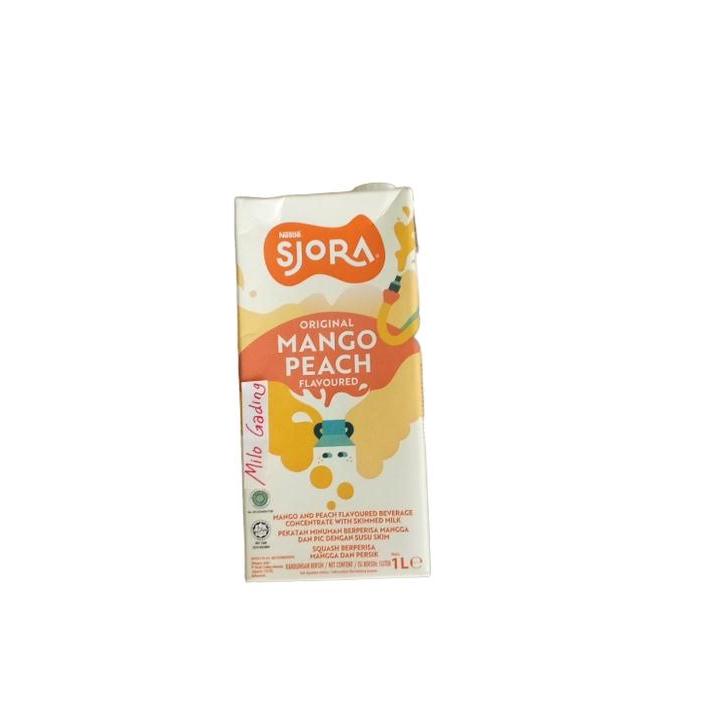 Nestle Sjora Mango liquid concentrate 1000 ml 1 liter peach Mangga Instan