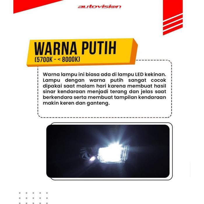 Lampu LED Autovision Xand H27 27 Watt 6500K Bohlam LED H27 Mobil Best Quality