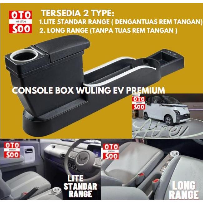 Terbaru Armrest Wuling EV central channel storage box fast charging-Console BOX WULING EV-SANDARAN