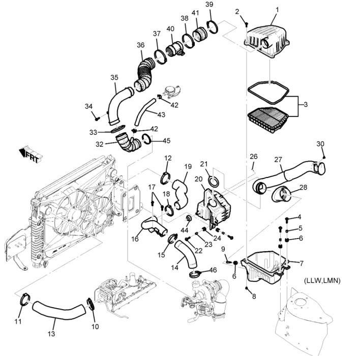 Selang Duct Turbo Captiva Diesel Nfl Gm 96628979