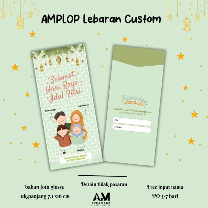 Amplop Lebaran Custom / Amplop Lebaran Unik Amplop Lebaran 2025