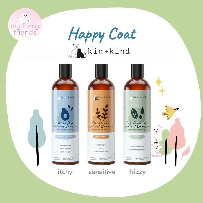 Kin+Kind Pet Natural Shampoo Premium cat dog anjing kucing KIN KIND