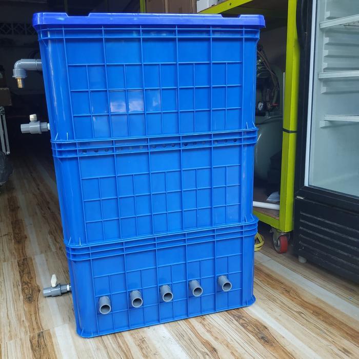 Filter Kolam Jumbo. Filter Koi Besar. Trickle Filter Isi Media. Gojek