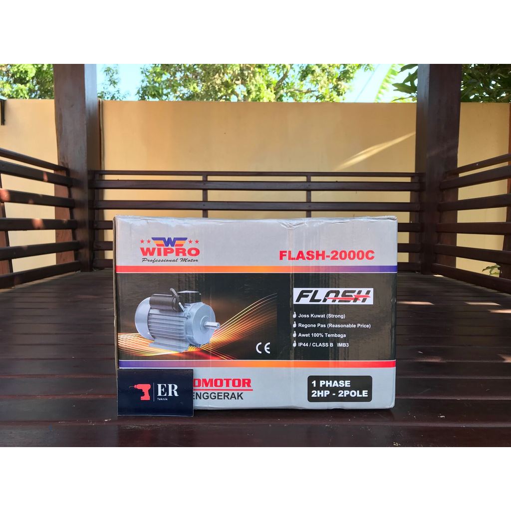 Dinamo Penggerak WIPRO 2HP/PK 1Phase Rpm Tinggi 2800 Electro Motor PACKING KAYU