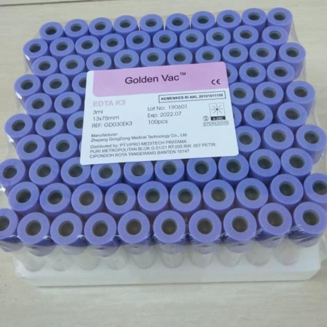 HOT PROMO Tabung EDTA K3 - GOLDEN VAC