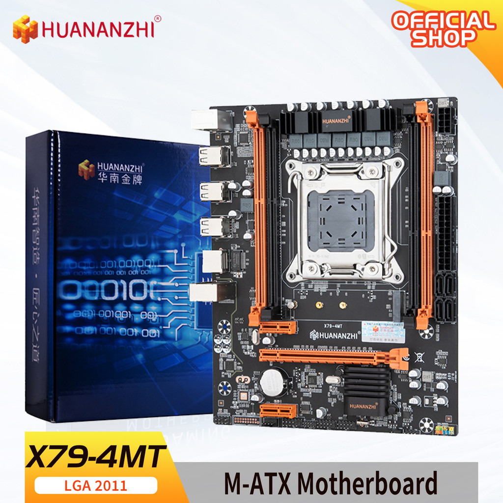 Huananzhi X79 4Mt Lga 2011 Xeon X79 Motherboard Support Intel E5 2620 2640 2650 2680 2690 V1 V2 Reg