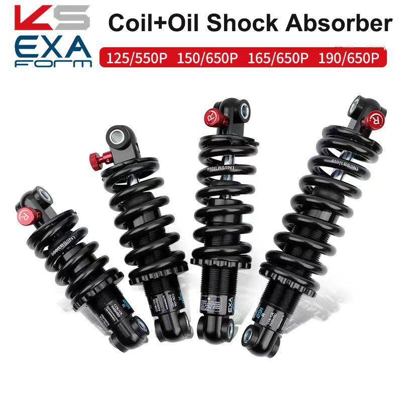 KS EXA Bicycle Coil+Oil 291R Shock Absorber Adjustable Damping Hydraulic Bike Rear Shocks for MTB