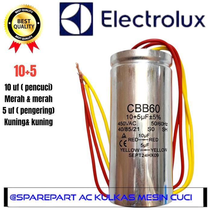 KAPASITOR MESIN CUCI ELECTROLUX 2 TABUNG MESIN CUCI 2 TABUNG