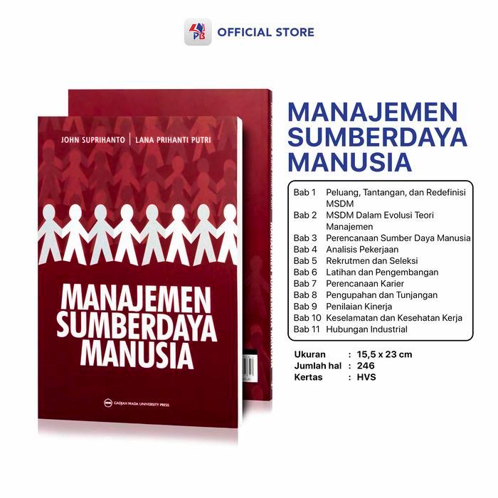 BUKU MANAJEMEN SUMBERDAYA MANUSIA / JOHN SUPRIHANTO UGM PRESS / UGM PRESS -UGMP - UGMP