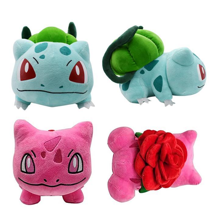 20Cm New Pokemon Rose Bulbasaur Plush Doll Anime Cartoon Flower
