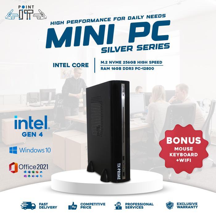 Mini PC / Komputer Rakitan Gen 4 Office Intel Core i3 4130 i5 4570 i7 4770 / RAM 16GB / SSD M2 NVMe