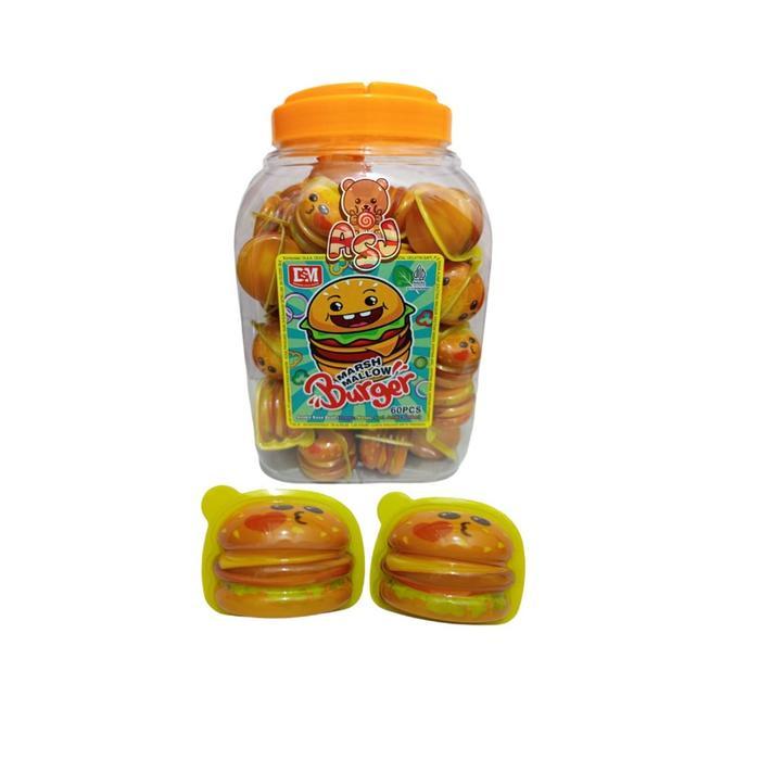 Dsm Marshmallow Burger Toples Isi 60