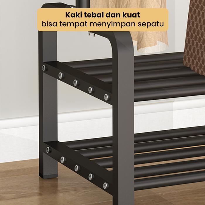 Stand Hanger Model Gawang Gantungan Besi Minimalis HSH131